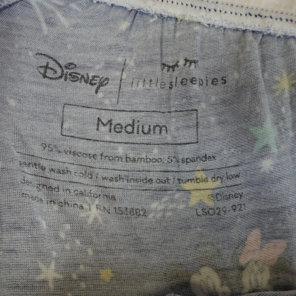 Little‎ Sleepies PJ Pants Womens M Bamboo Blue Disney Mickey Green Dragon 2 Pair